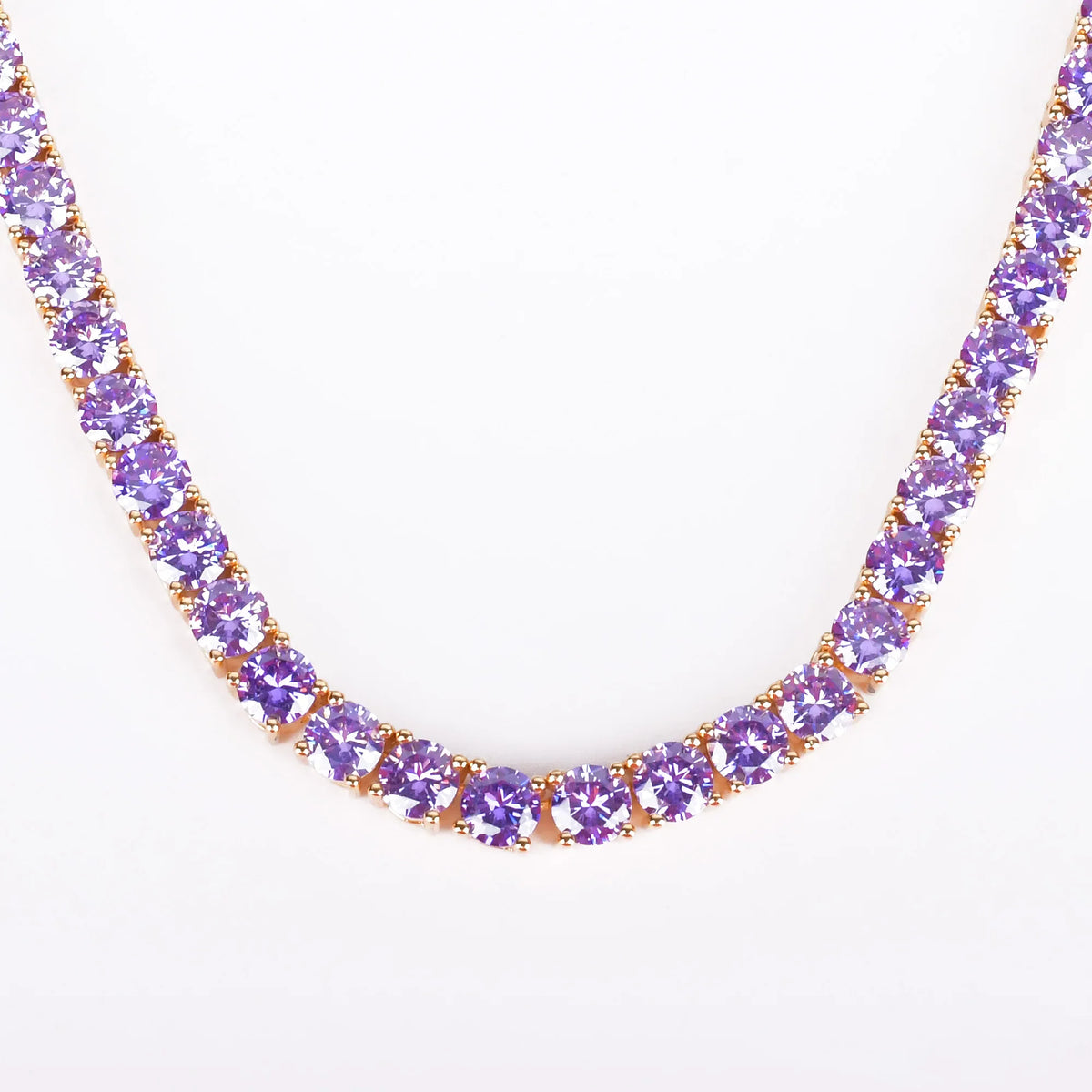 Colar Cravejado de Zircônia Banhado a Ouro 24K